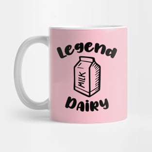 Legendary (Dairy) Black Font Mug